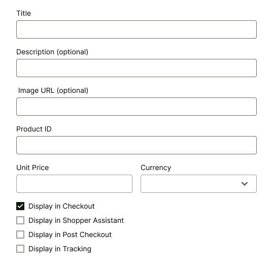 Configuration modal in Bolt Merchant Dashboard.