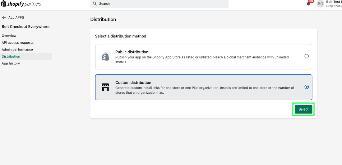Custom distribution.