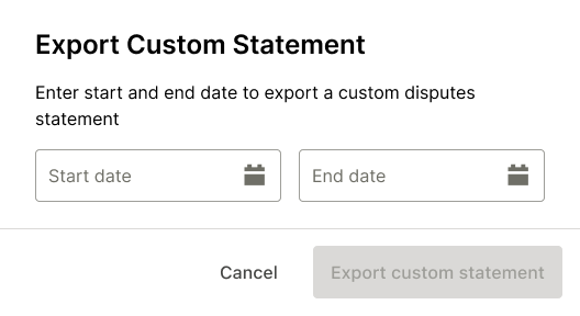 Select custom dates.