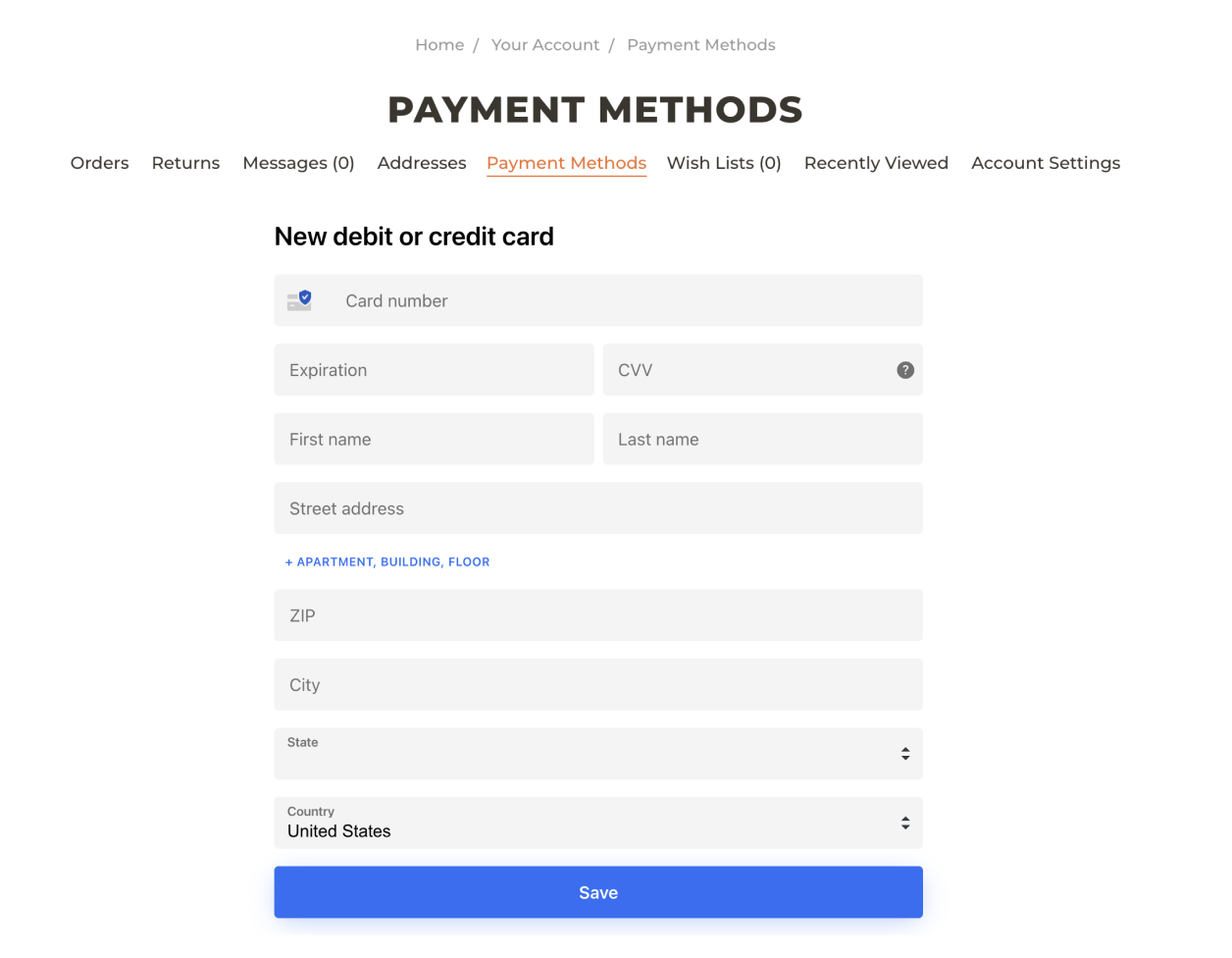 embedded payment method update