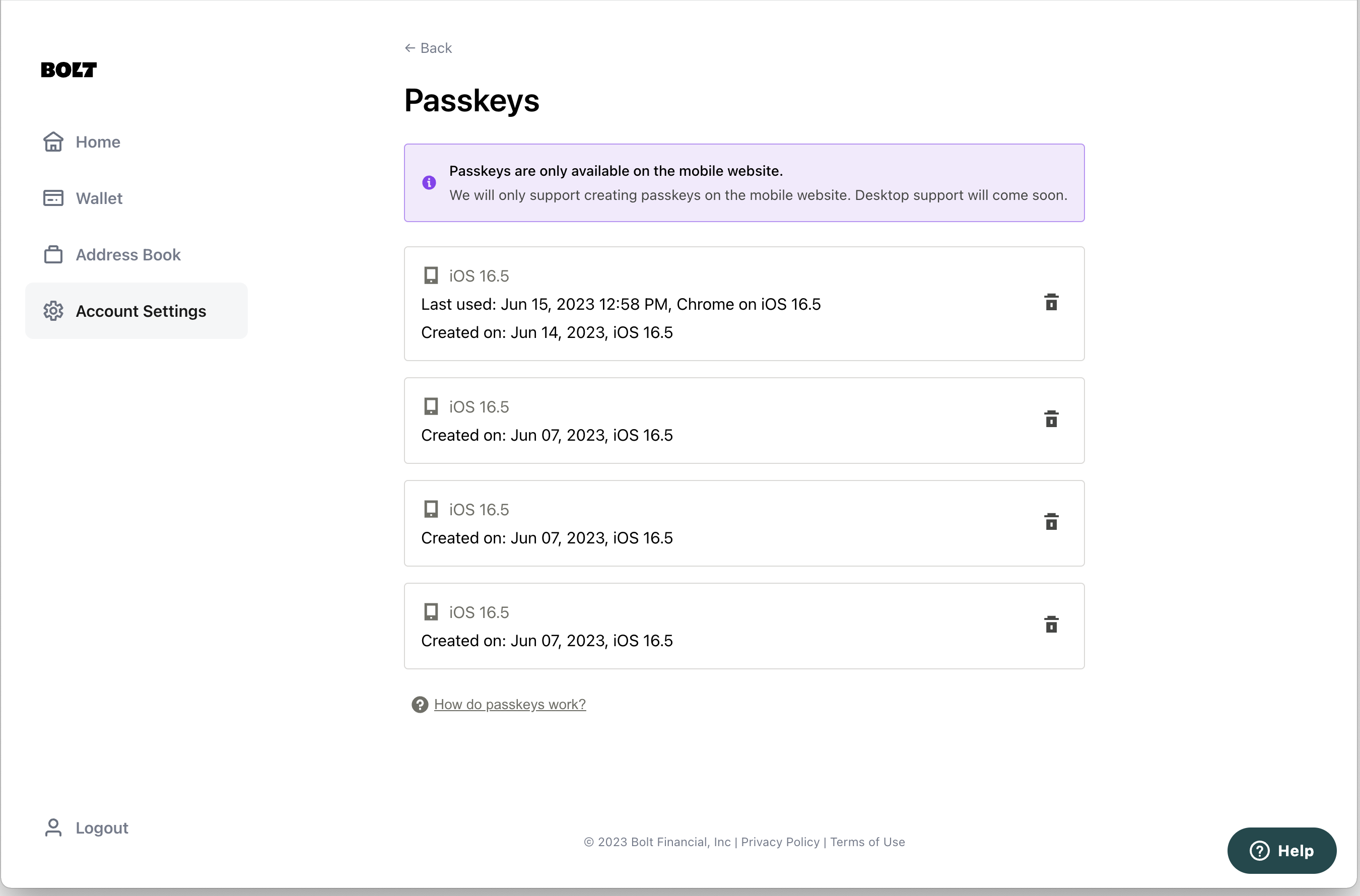 See Passkeys on desktop